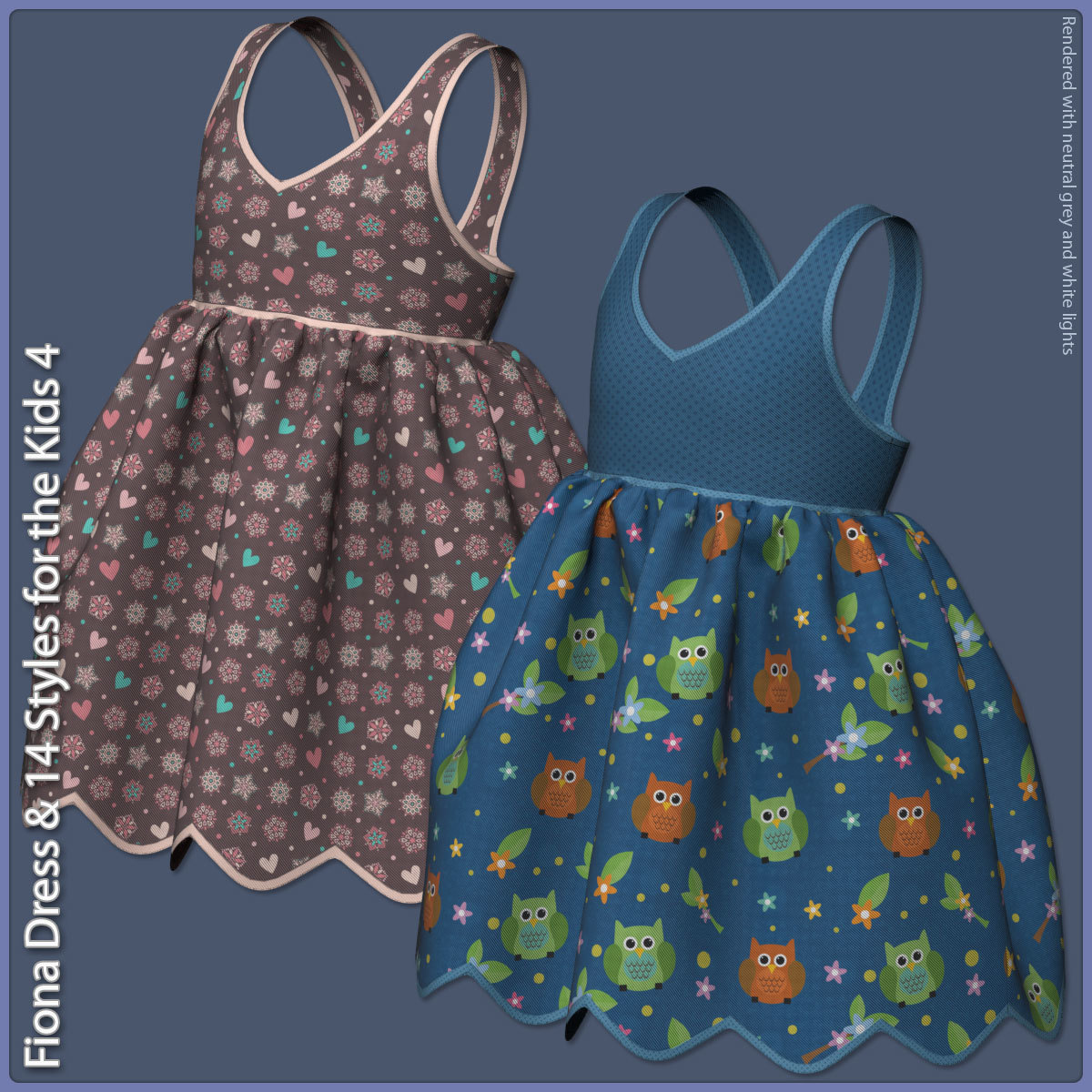 Fiona Dress and 14 Styles for the Kids 4 by N/A