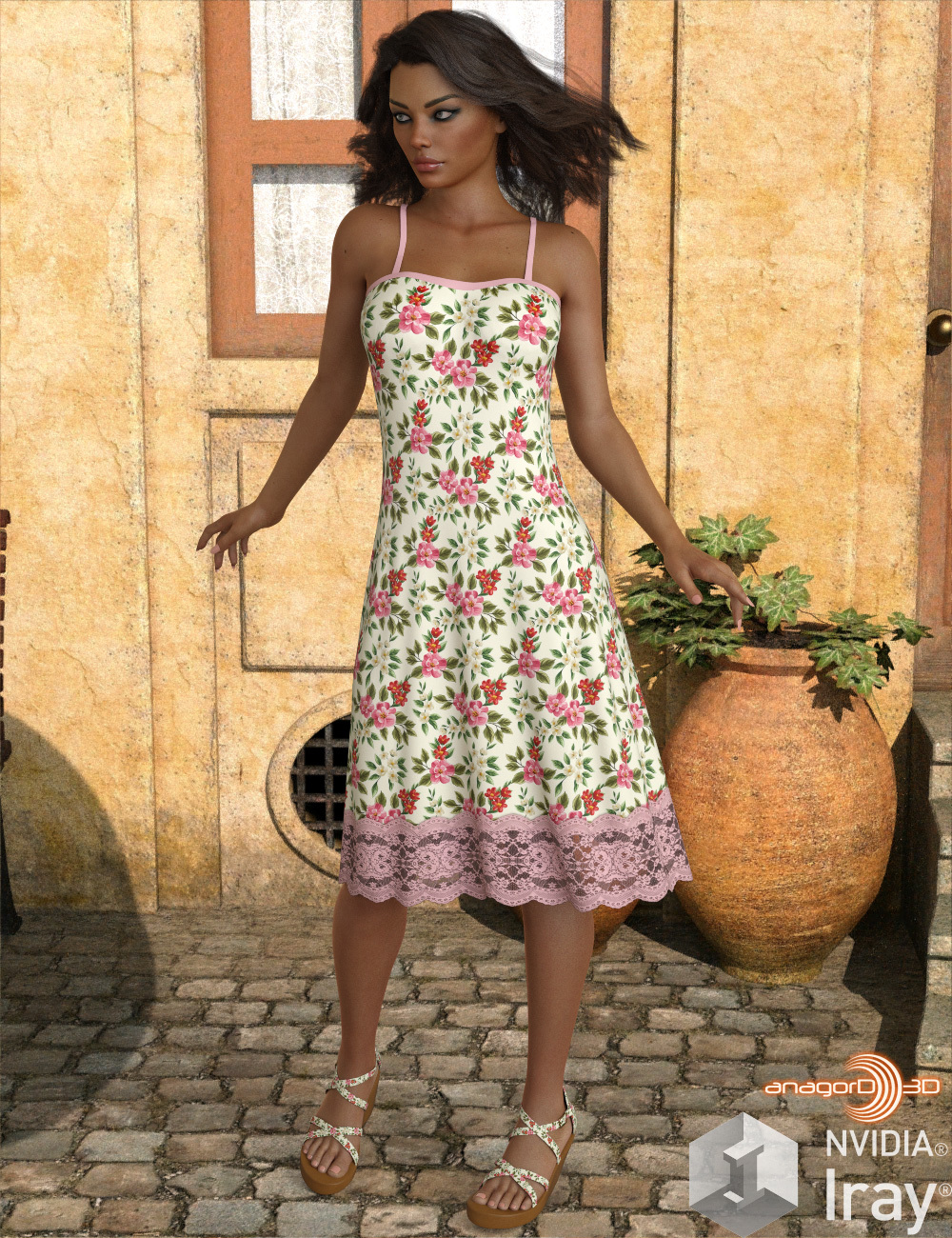 VERSUS - Ombre Fashion dForce Dress for Genesis 8 Females by N/A