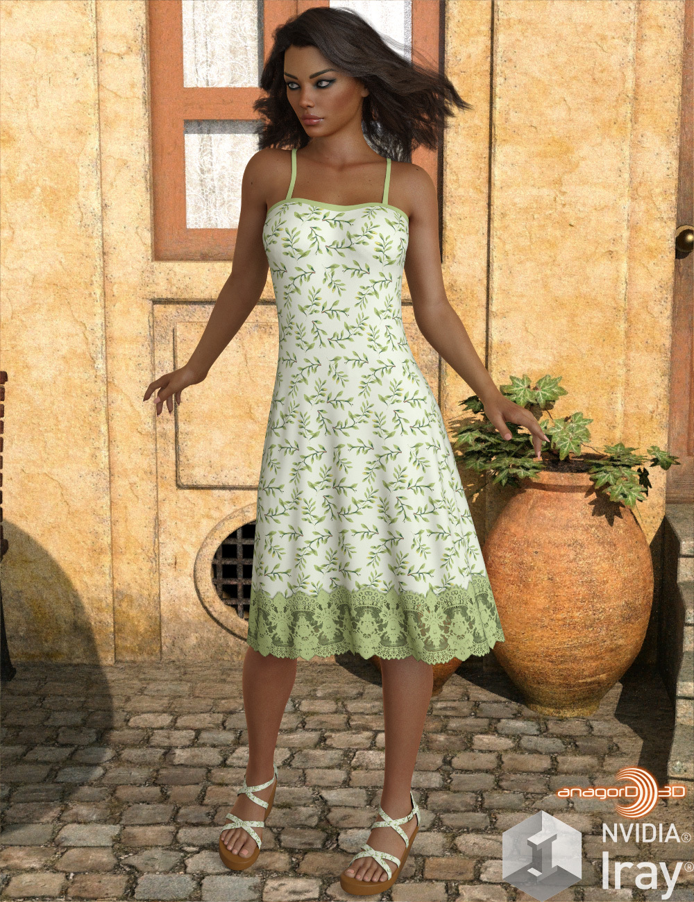 VERSUS - Ombre Fashion dForce Dress for Genesis 8 Females by N/A