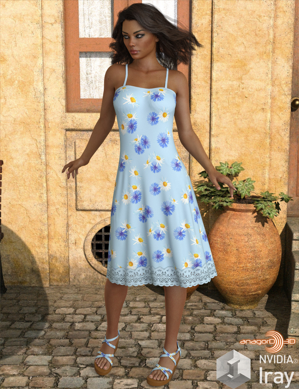 VERSUS - Ombre Fashion dForce Dress for Genesis 8 Females by N/A
