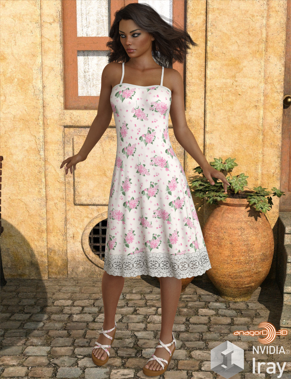 VERSUS - Ombre Fashion dForce Dress for Genesis 8 Females by N/A