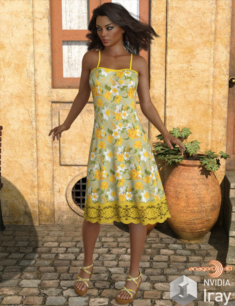 VERSUS - Ombre Fashion dForce Dress for Genesis 8 Females by N/A