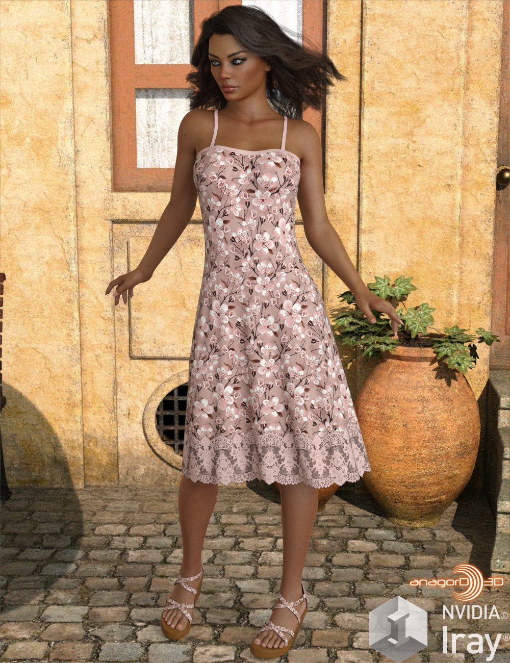 VERSUS - Ombre Fashion dForce Dress for Genesis 8 Females by N/A
