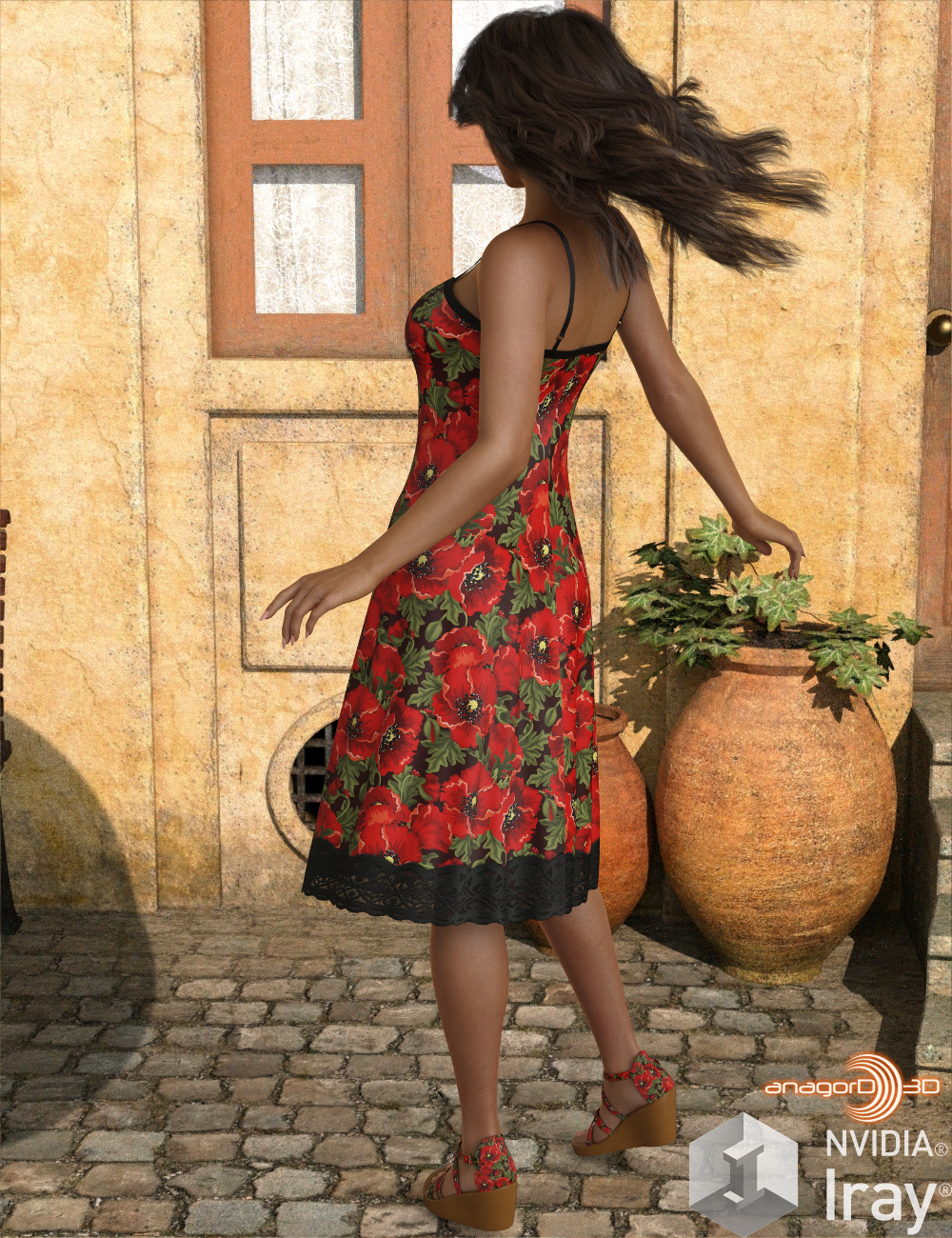 VERSUS - Ombre Fashion dForce Dress for Genesis 8 Females by N/A