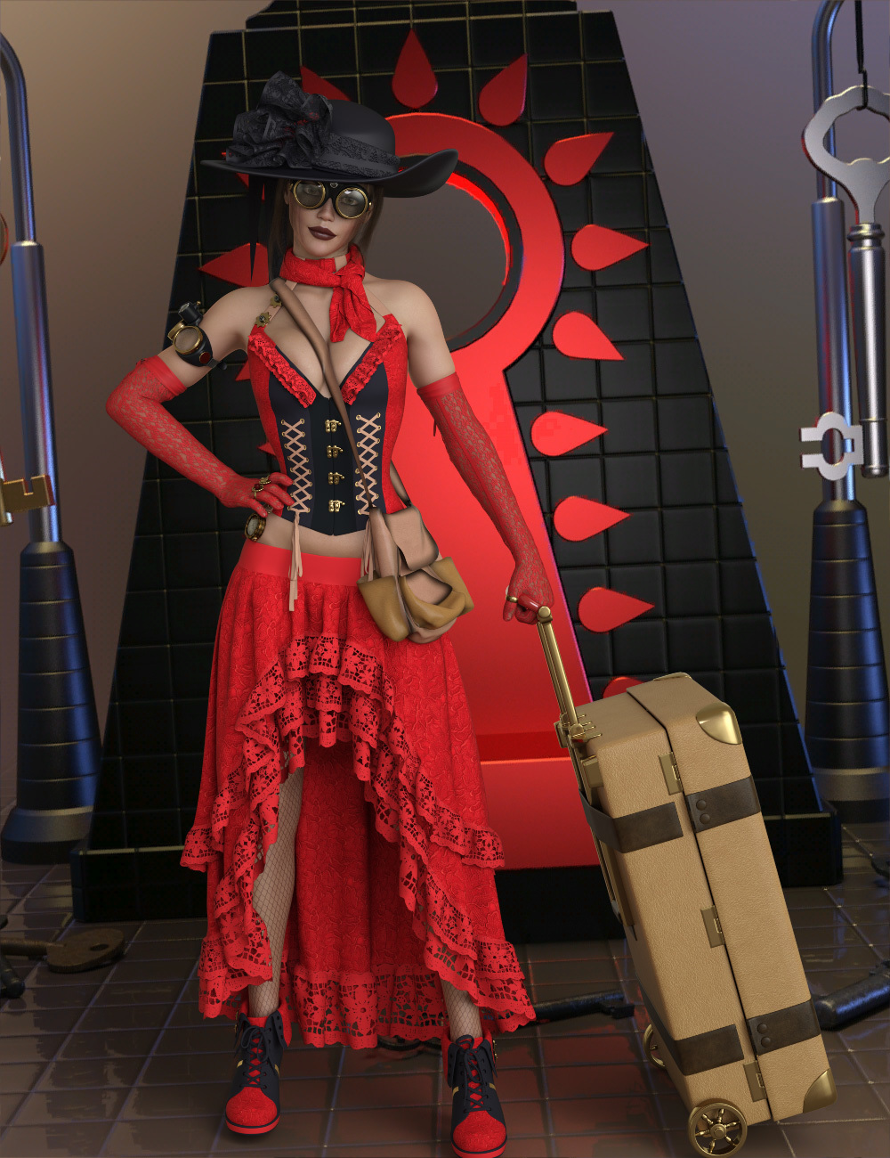 InStyle - dForce Fancy Punk Genesis 8 Females by N/A