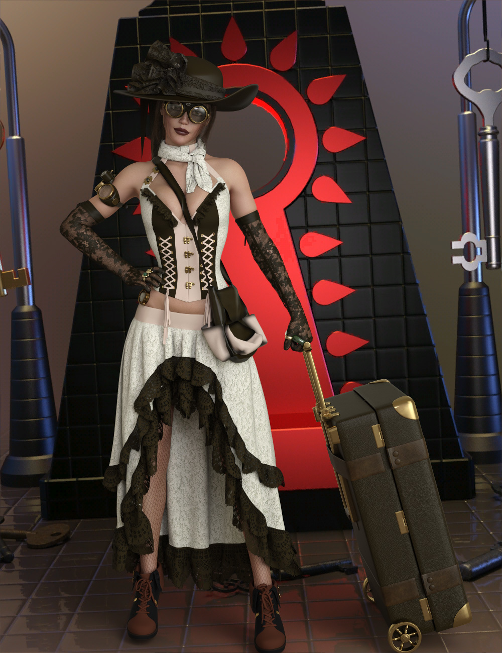 InStyle - dForce Fancy Punk Genesis 8 Females by N/A
