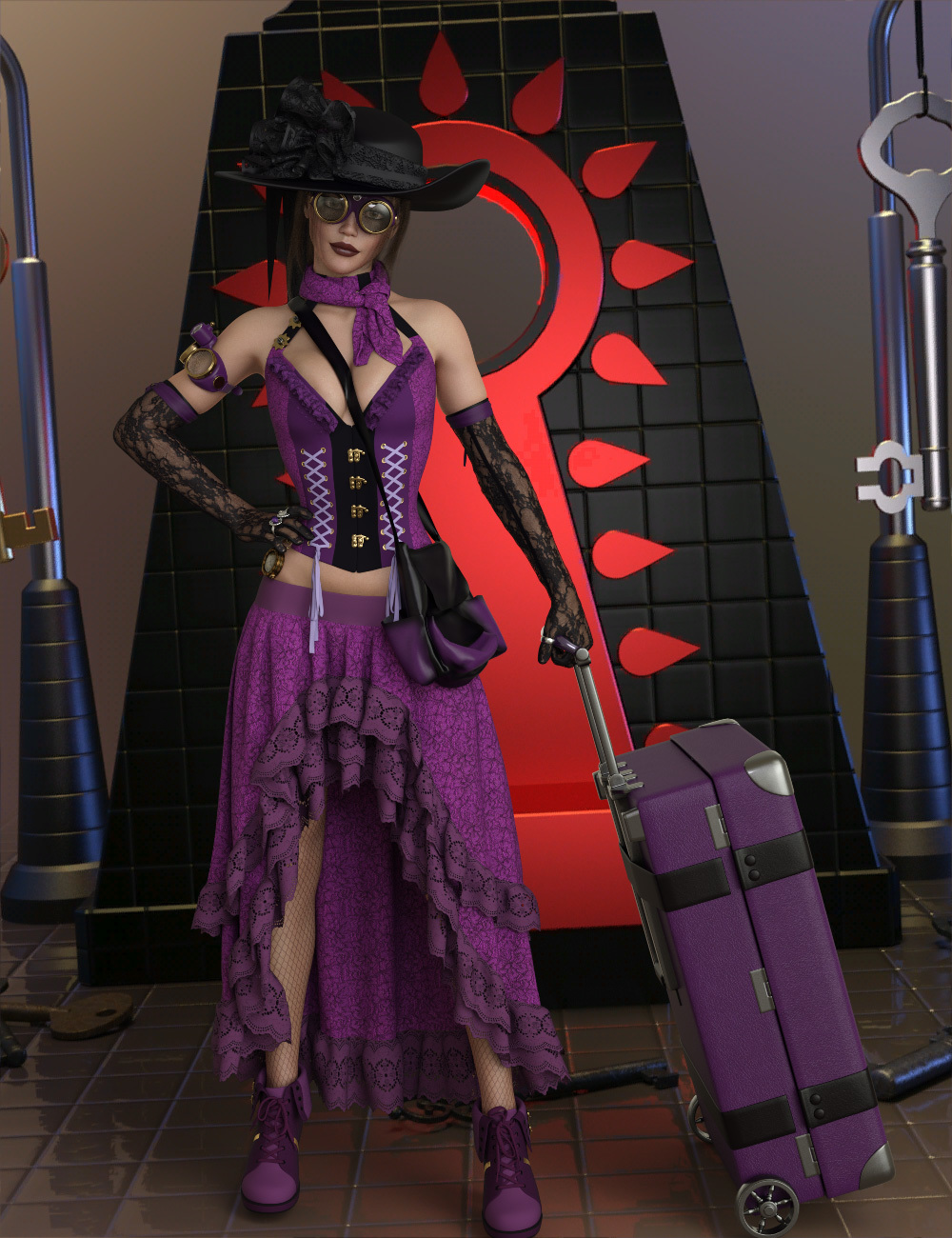 InStyle - dForce Fancy Punk Genesis 8 Females by N/A