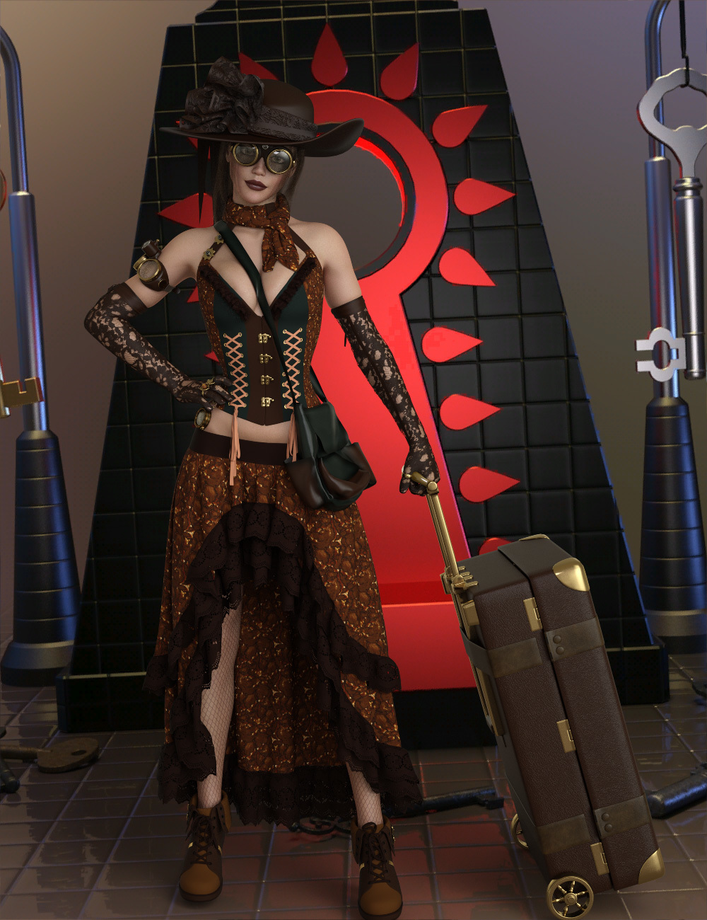 InStyle - dForce Fancy Punk Genesis 8 Females by N/A