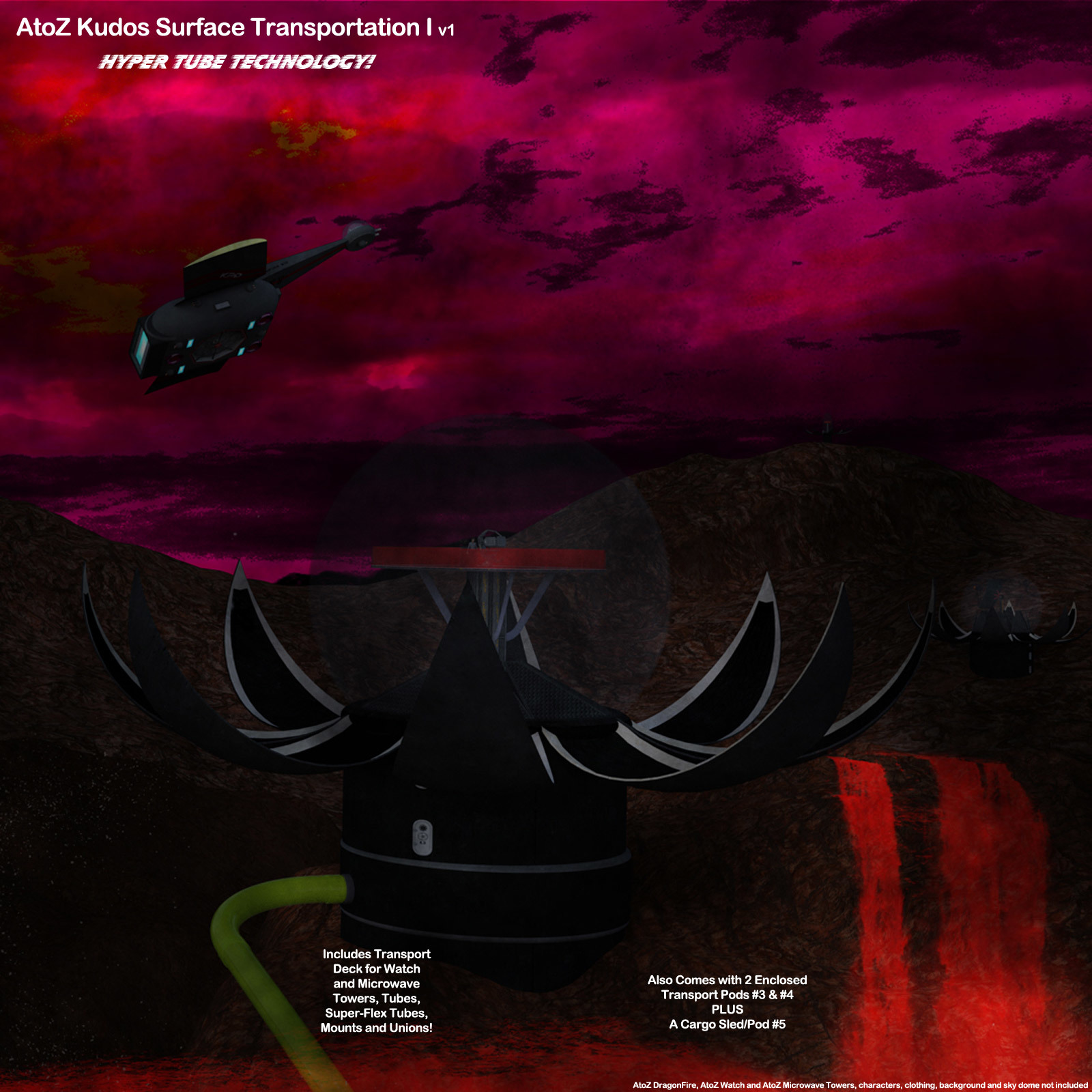 AtoZ Kudos Transport Tubes Plus I v1 Poser and DS by N/A