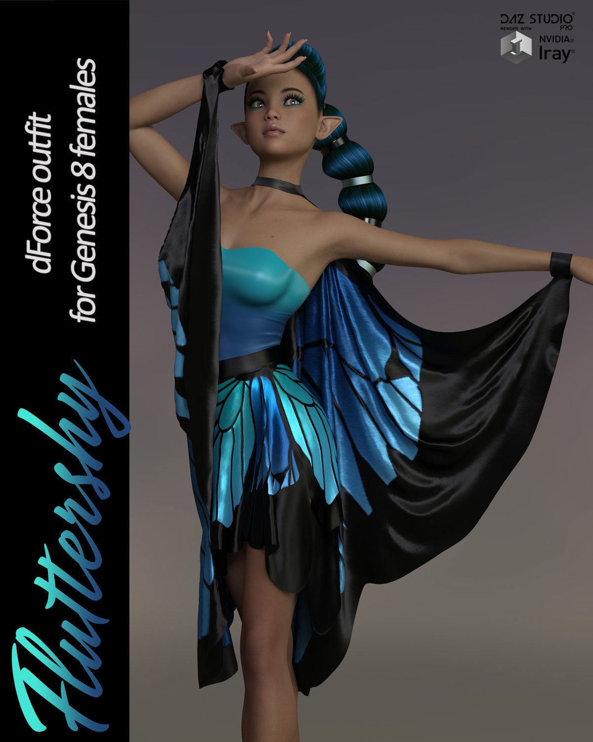 Fluttershy dForce outfit for Genesis 8 Females by N/A