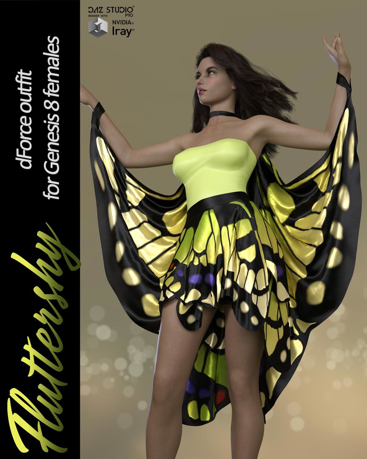 Fluttershy dForce outfit for Genesis 8 Females by N/A