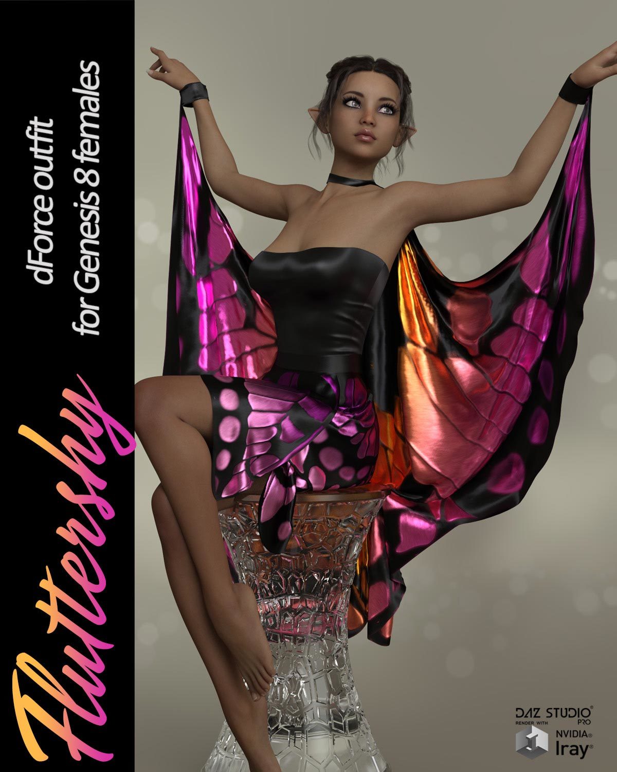 Fluttershy dForce outfit for Genesis 8 Females by N/A