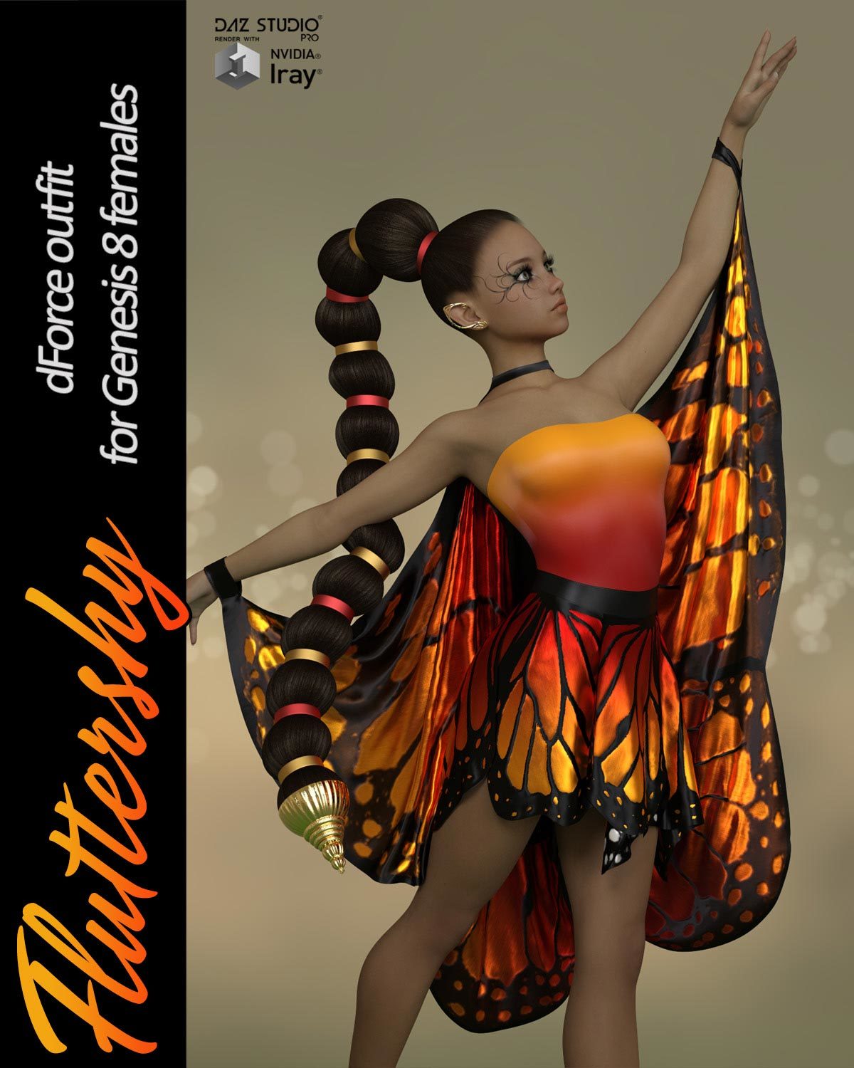 Fluttershy dForce outfit for Genesis 8 Females by N/A