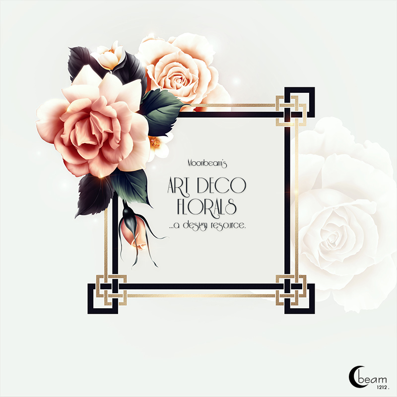 Moonbeam's Art Deco Florals by N/A