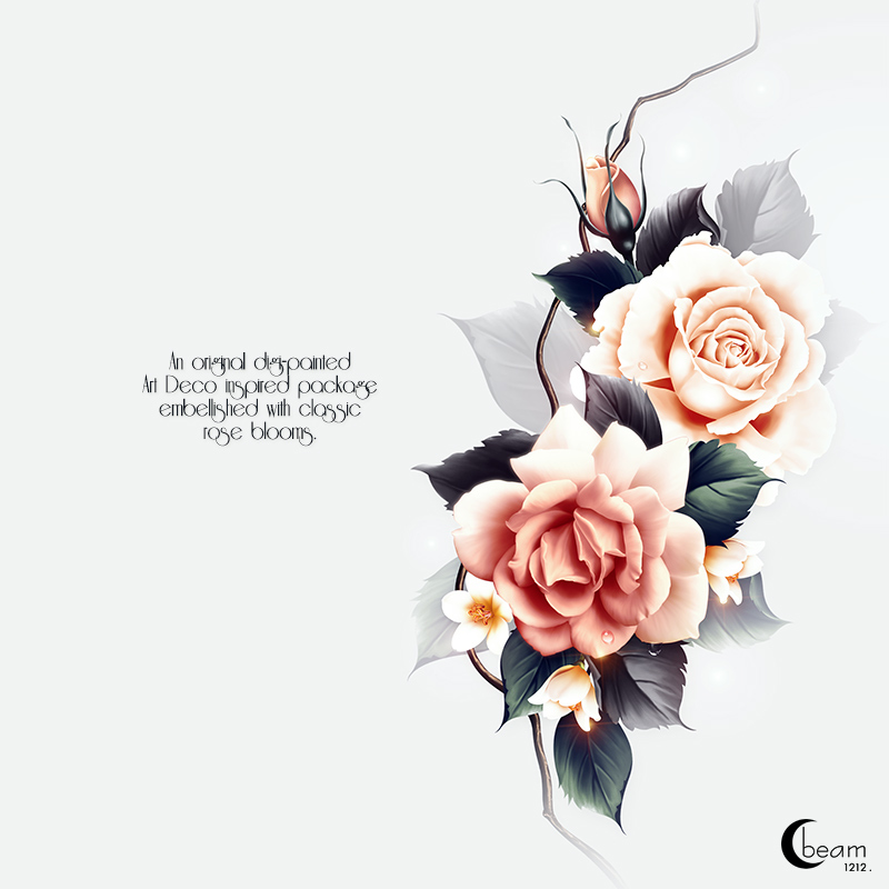 Moonbeam's Art Deco Florals by N/A
