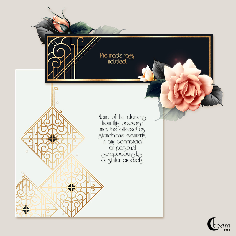 Moonbeam's Art Deco Florals by N/A