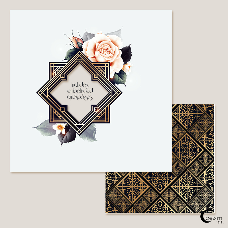Moonbeam's Art Deco Florals by N/A
