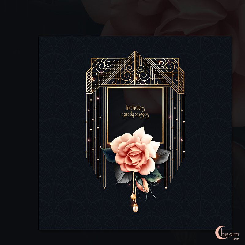 Moonbeam's Art Deco Florals by N/A