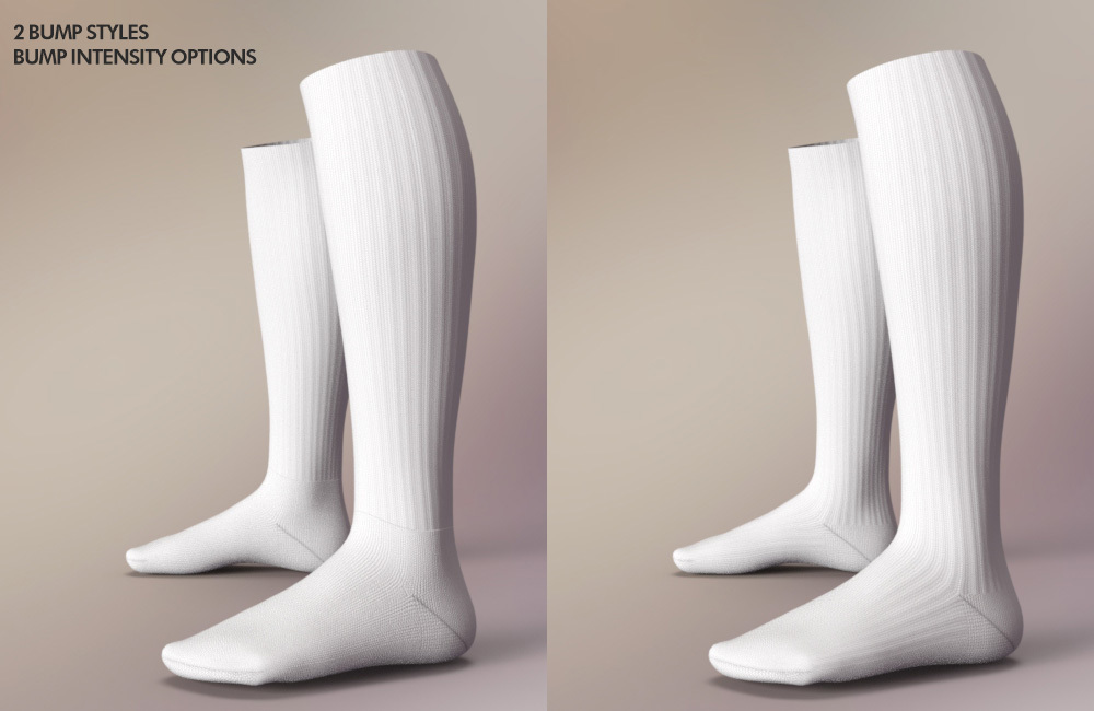 Sport Styles for CJ Studio Tube Socks for Genesis 3 and 8 Females by N/A
