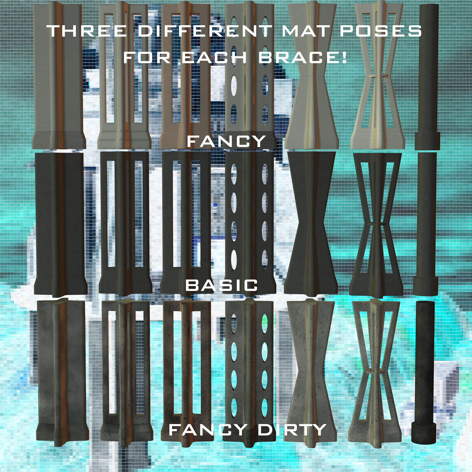 AtoZ DetailTime ULTRA-Mounts II v1 for Poser by N/A
