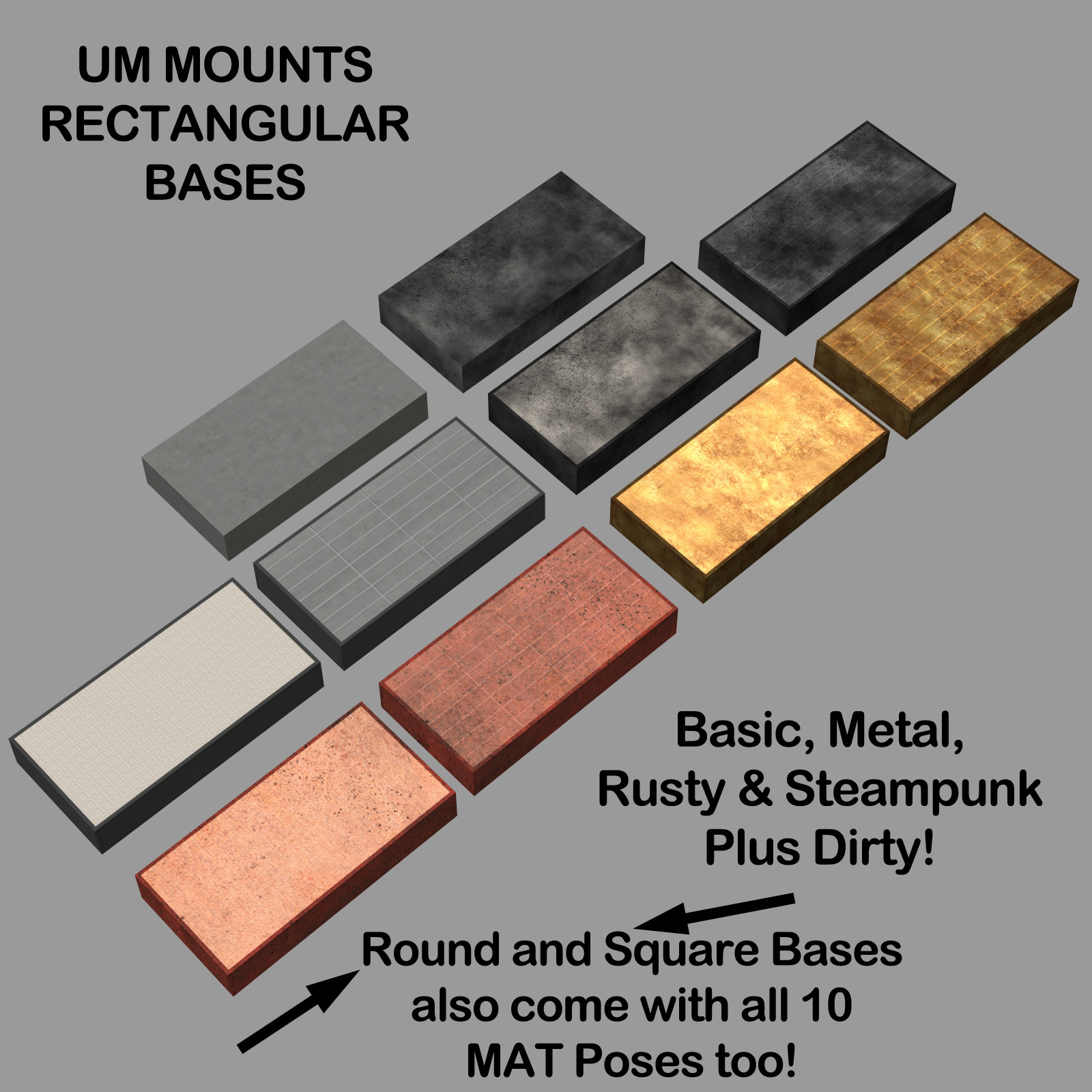 AtoZ DetailTime ULTRA-Mounts II v1 for Poser by N/A