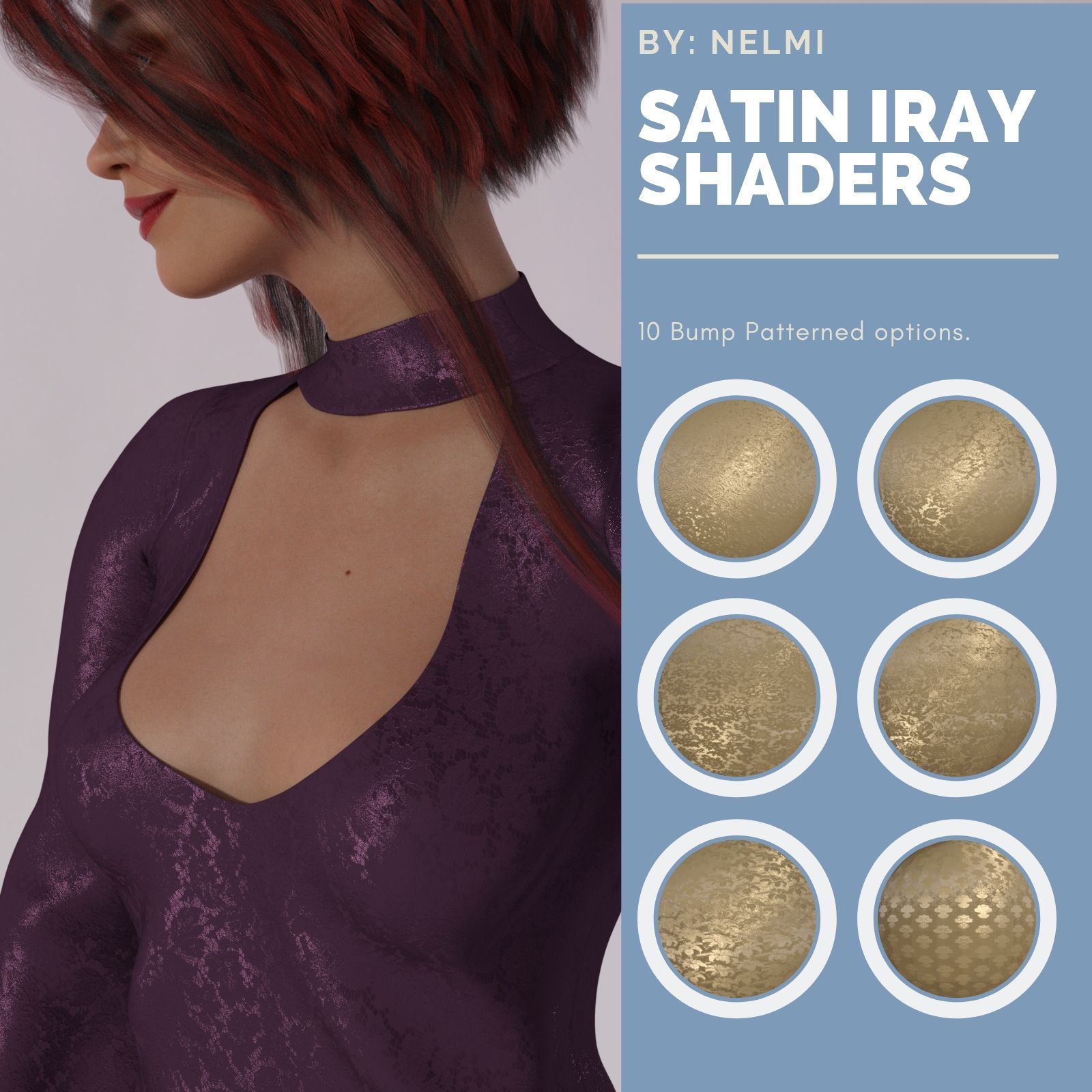 NELMI - Satin Iray Shaders Merchant Resource by N/A