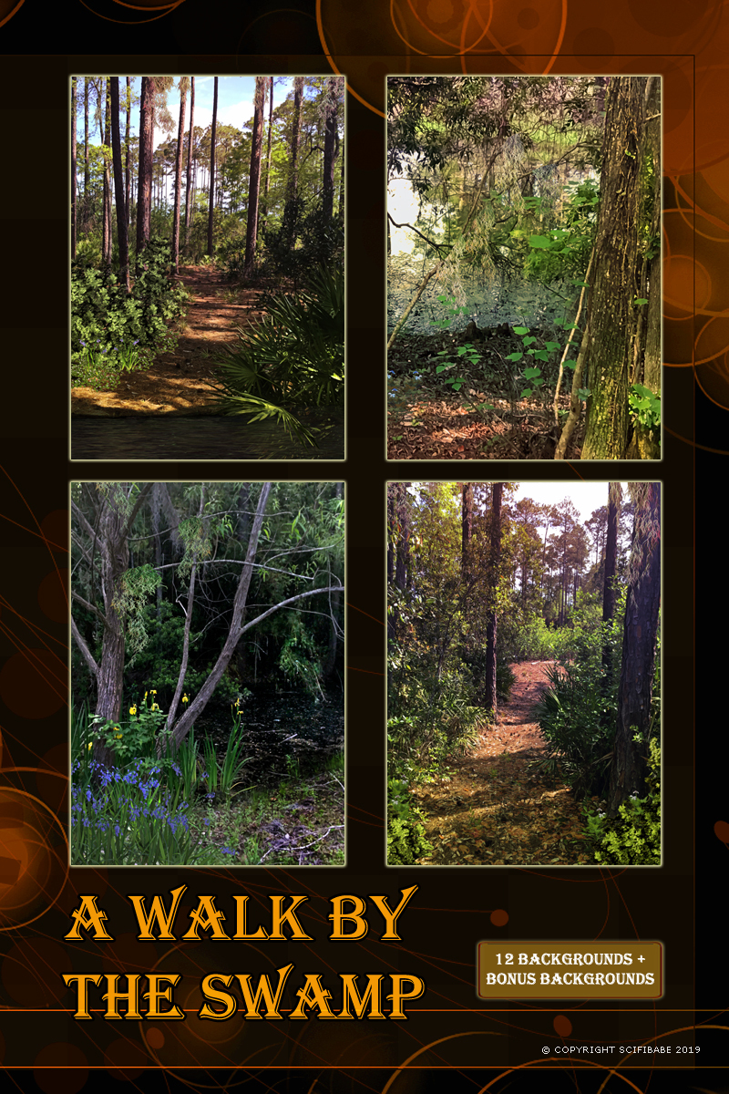 A Walk By The Swamp Backgrounds by N/A