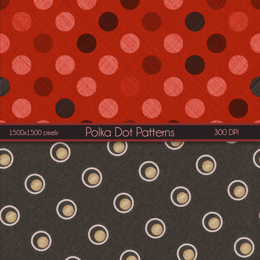 Seamless PolkaDot Patterns by N/A