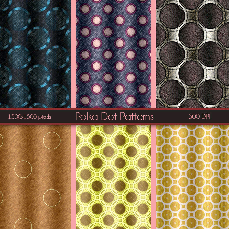 Seamless PolkaDot Patterns by N/A