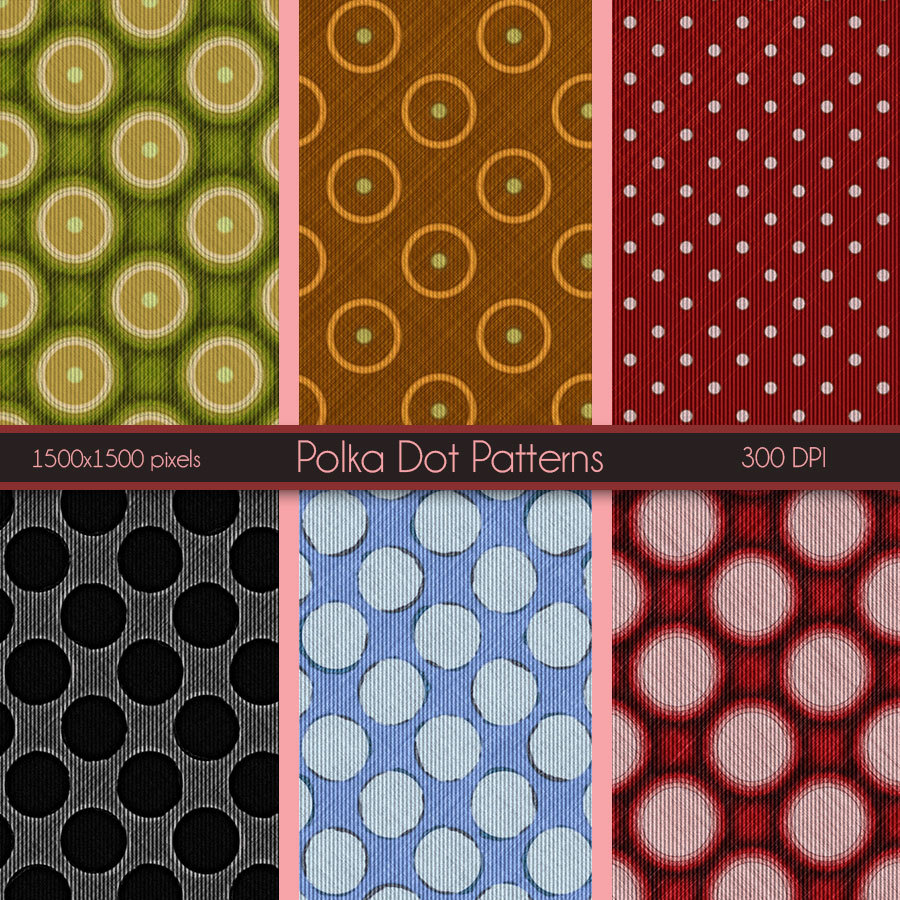Seamless PolkaDot Patterns by N/A