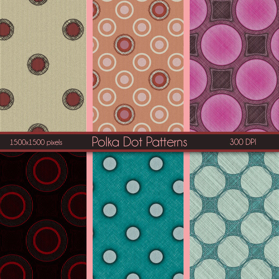 Seamless PolkaDot Patterns by N/A