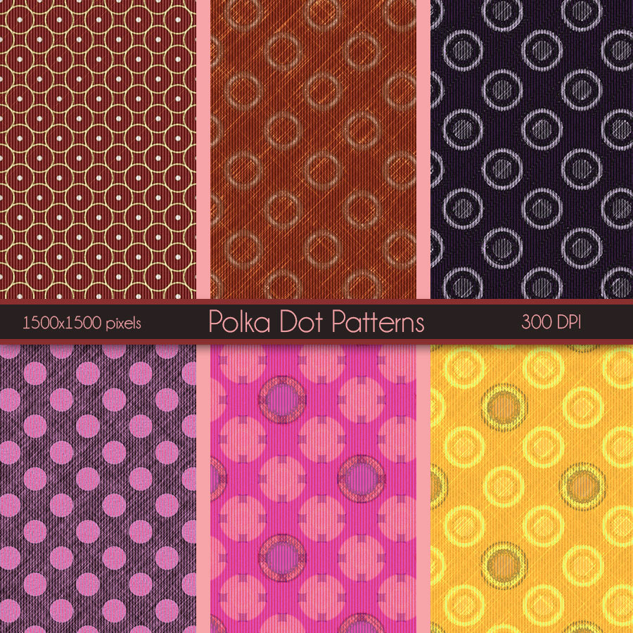 Seamless PolkaDot Patterns by N/A