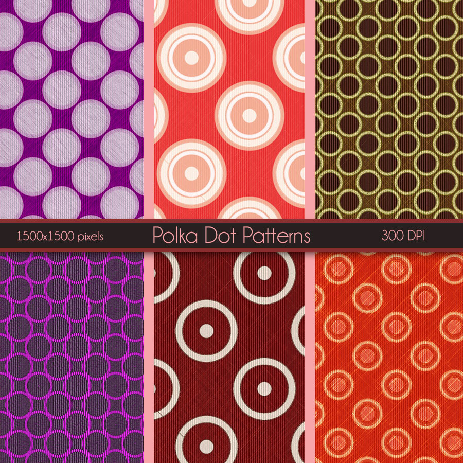 Seamless PolkaDot Patterns by N/A