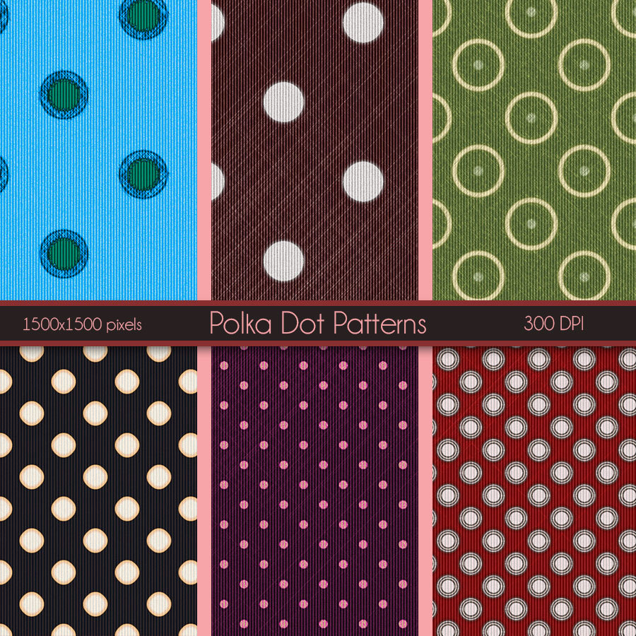 Seamless PolkaDot Patterns by N/A
