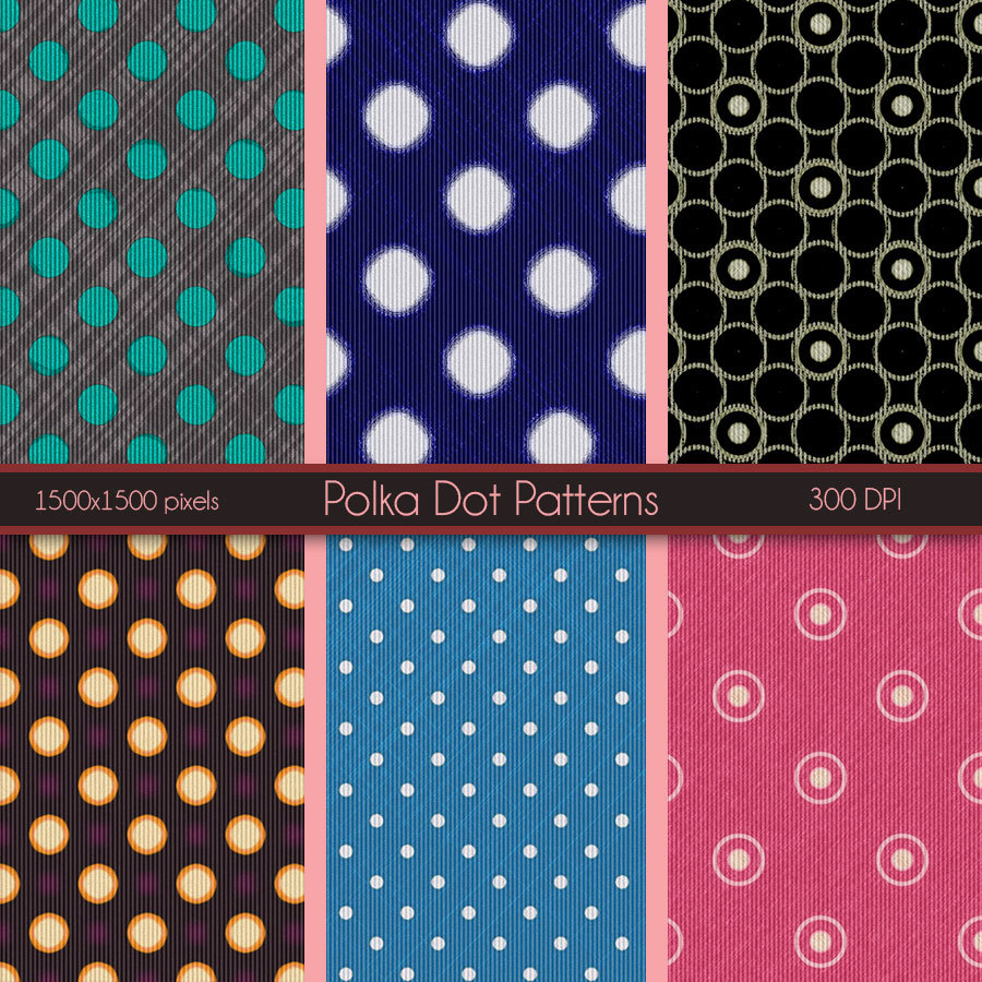 Seamless PolkaDot Patterns by N/A