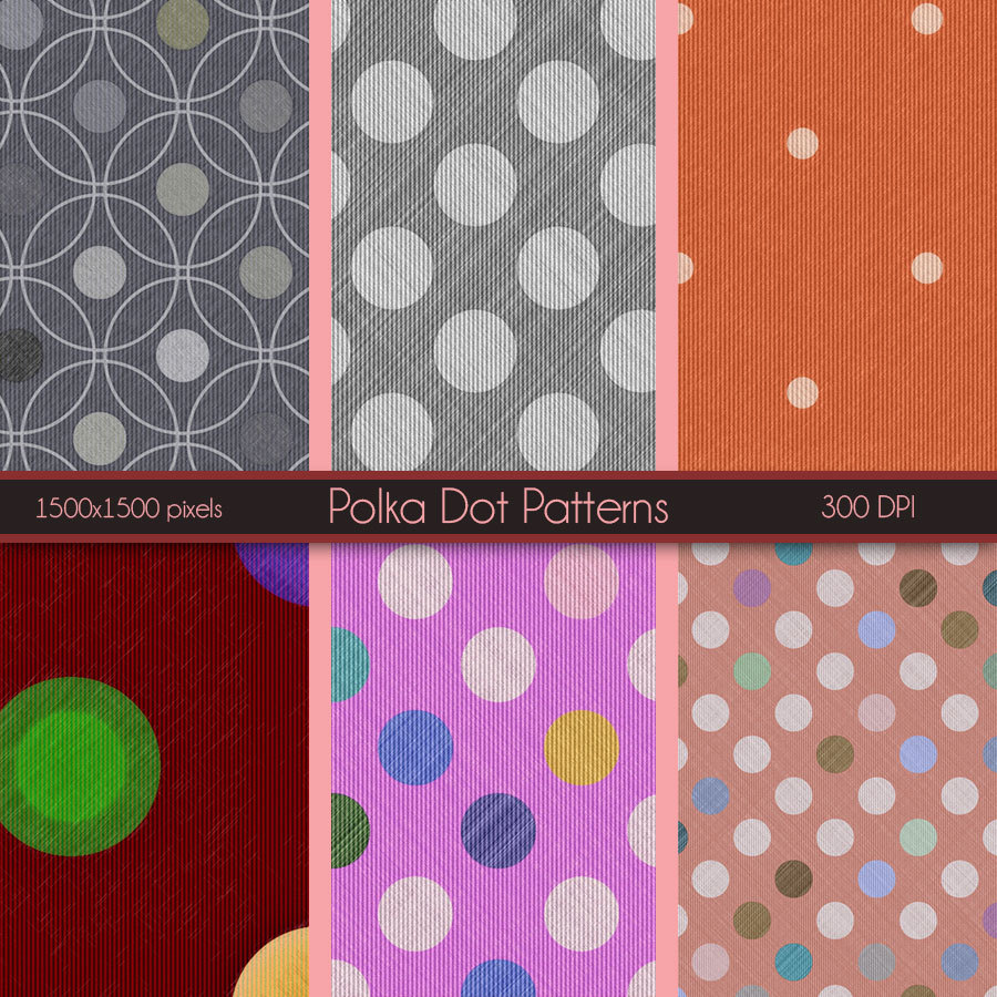 Seamless PolkaDot Patterns by N/A