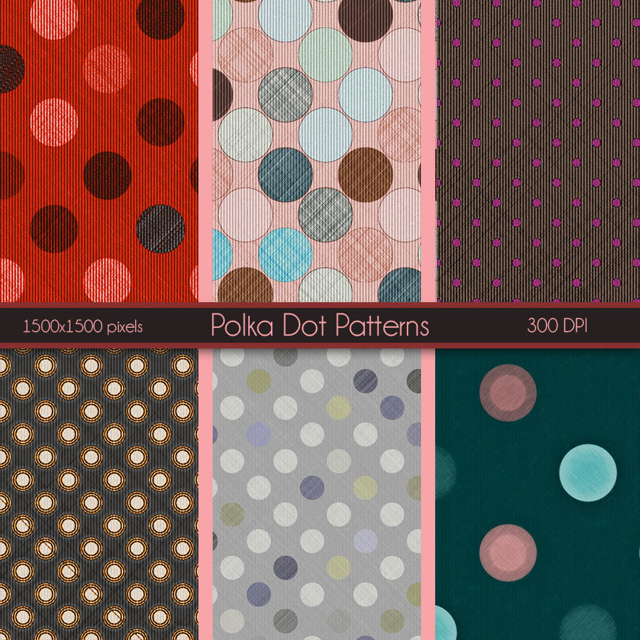 Seamless PolkaDot Patterns by N/A