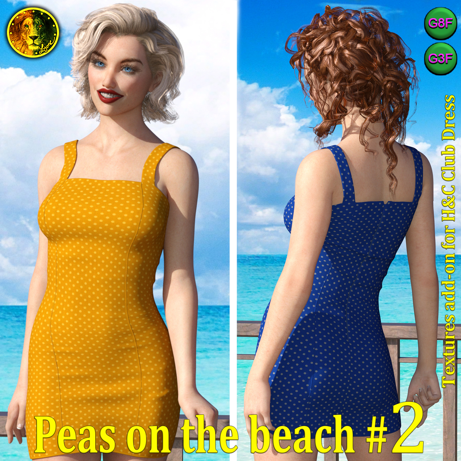 Peas on the beach 2 for H and C Club Dress by N/A