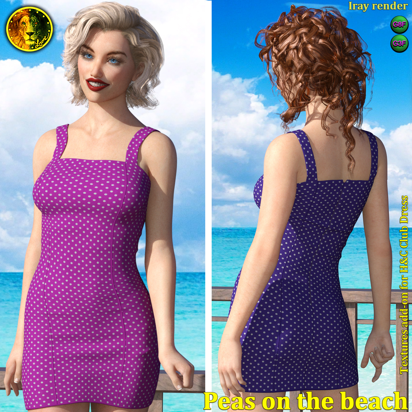 Peas on the beach 2 for H and C Club Dress by N/A