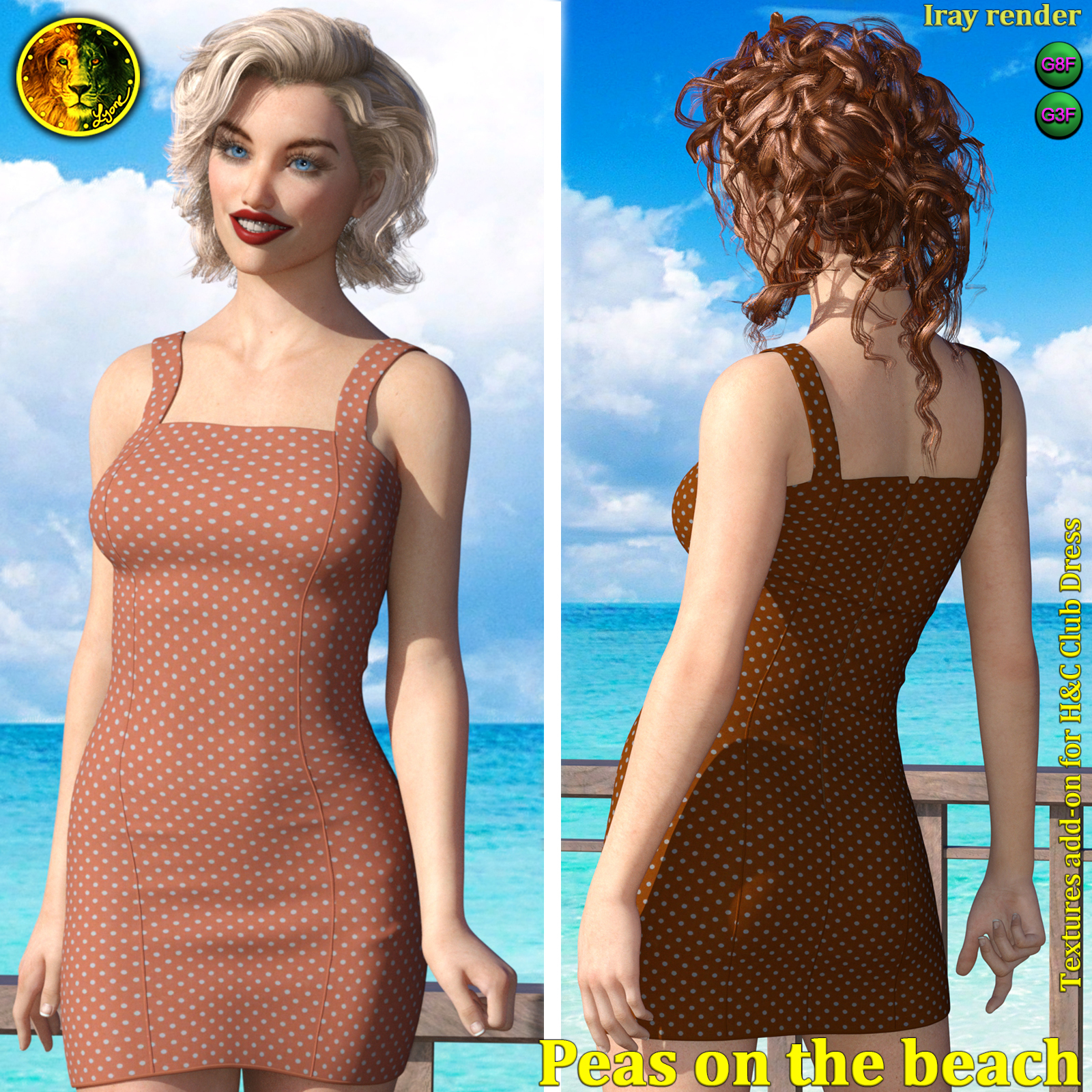 Peas on the beach 2 for H and C Club Dress by N/A