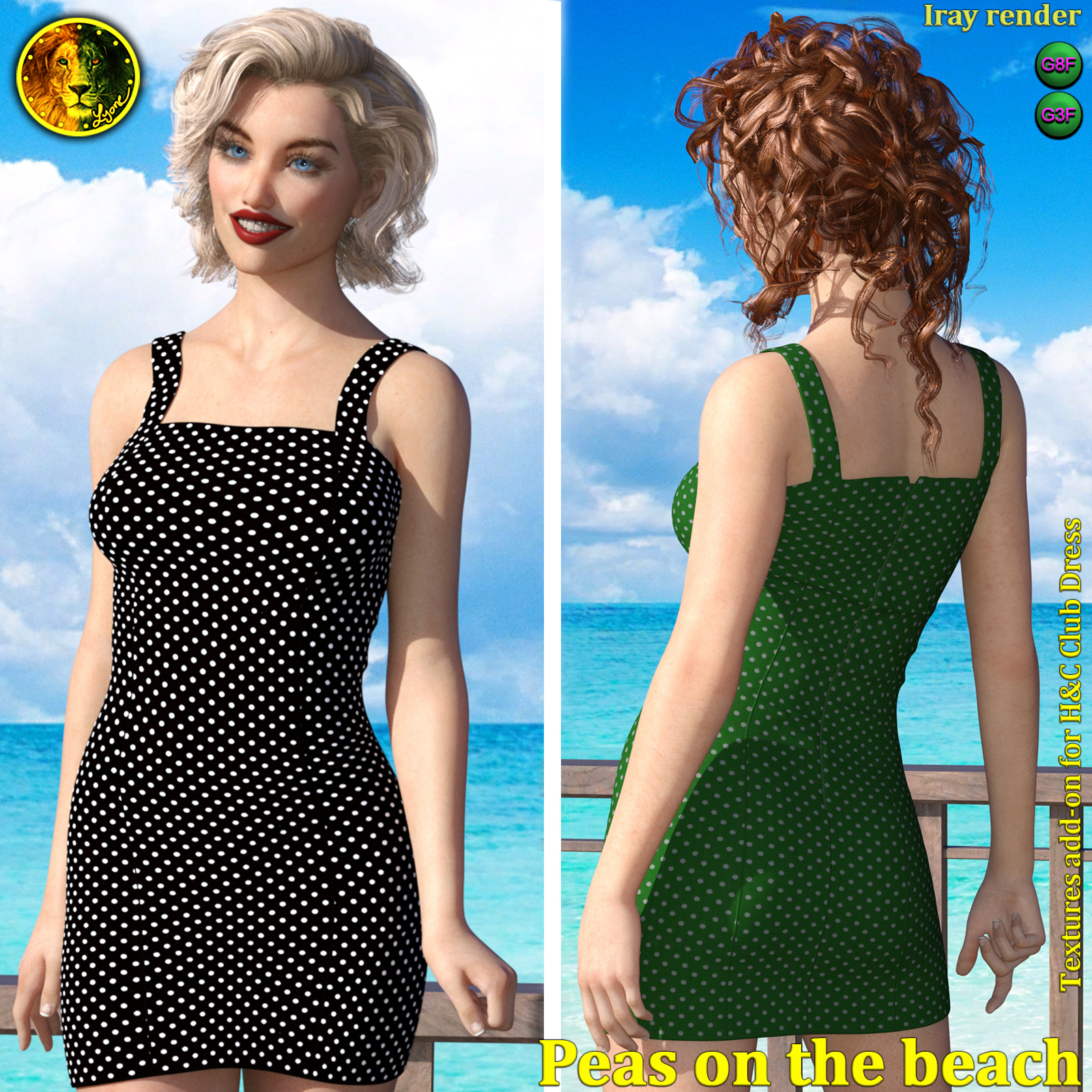 Peas on the beach 2 for H and C Club Dress by N/A