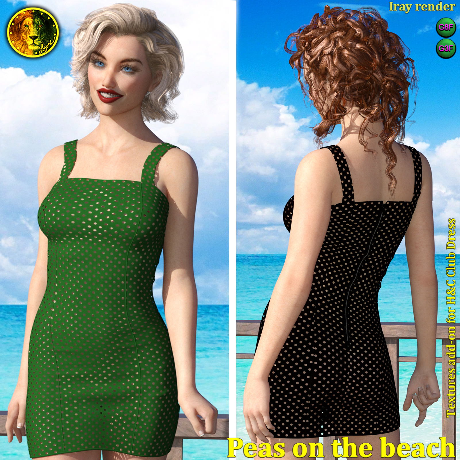 Peas on the beach 2 for H and C Club Dress by N/A