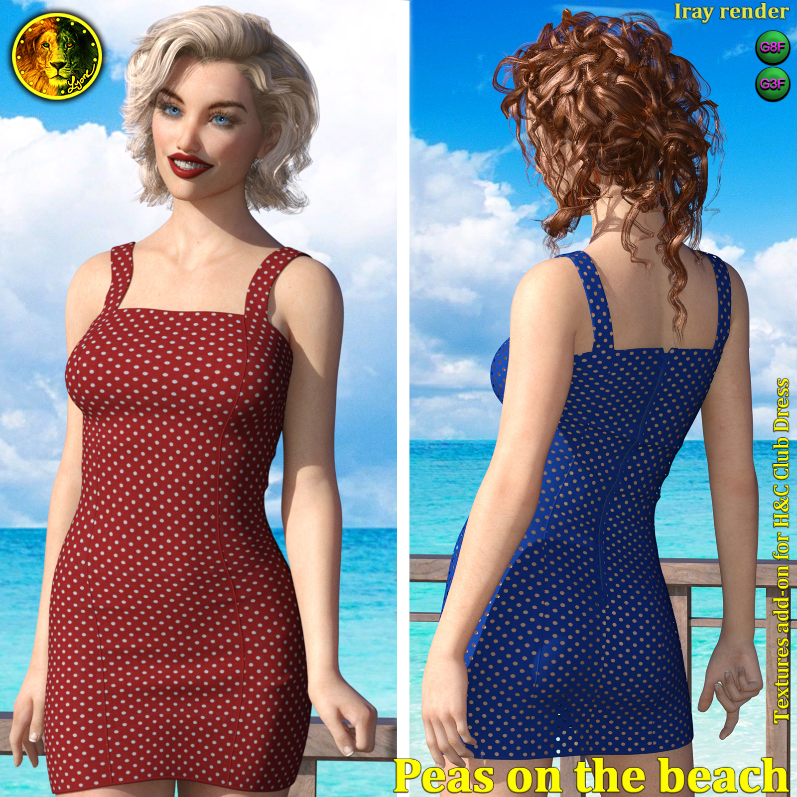 Peas on the beach 2 for H and C Club Dress by N/A