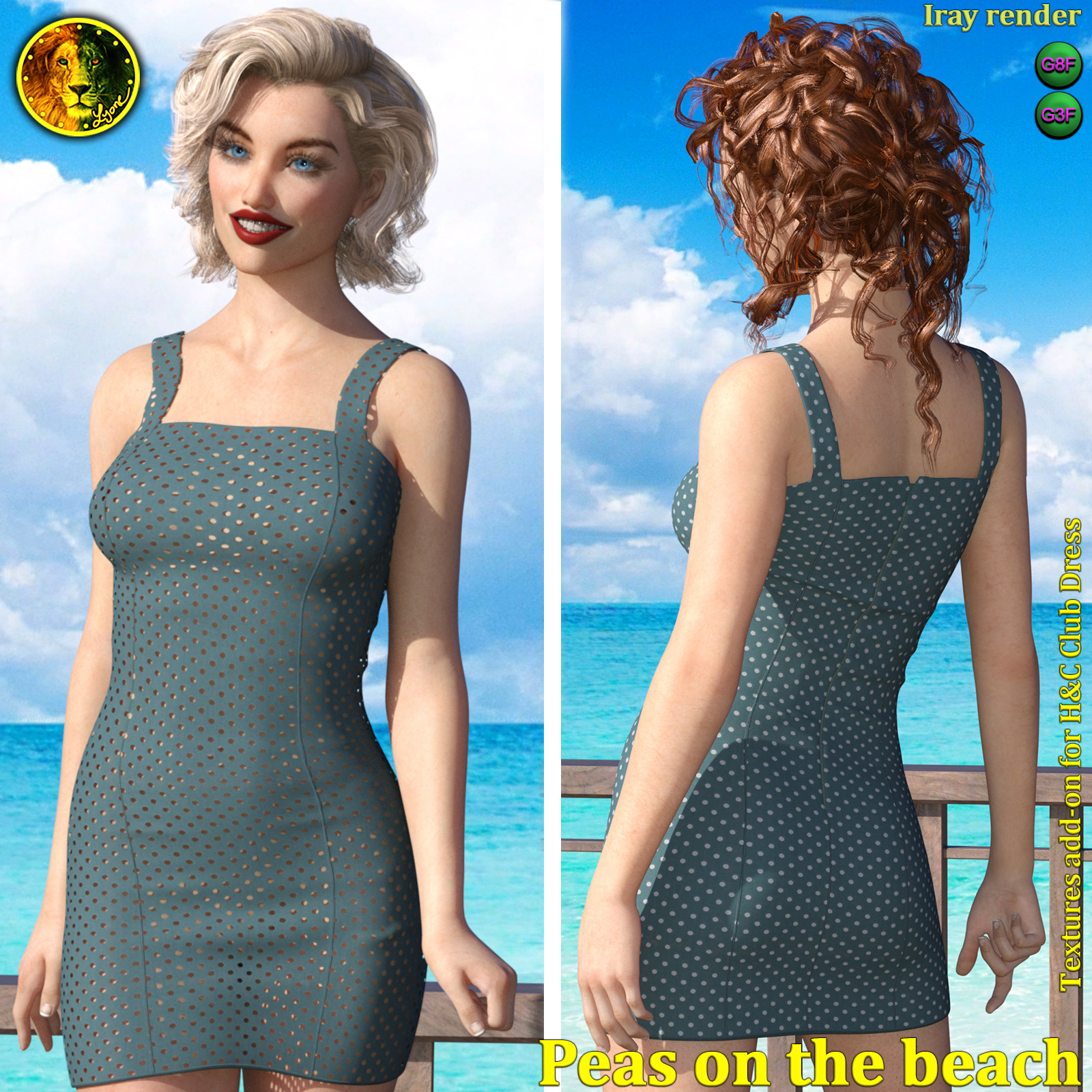 Peas on the beach 2 for H and C Club Dress by N/A