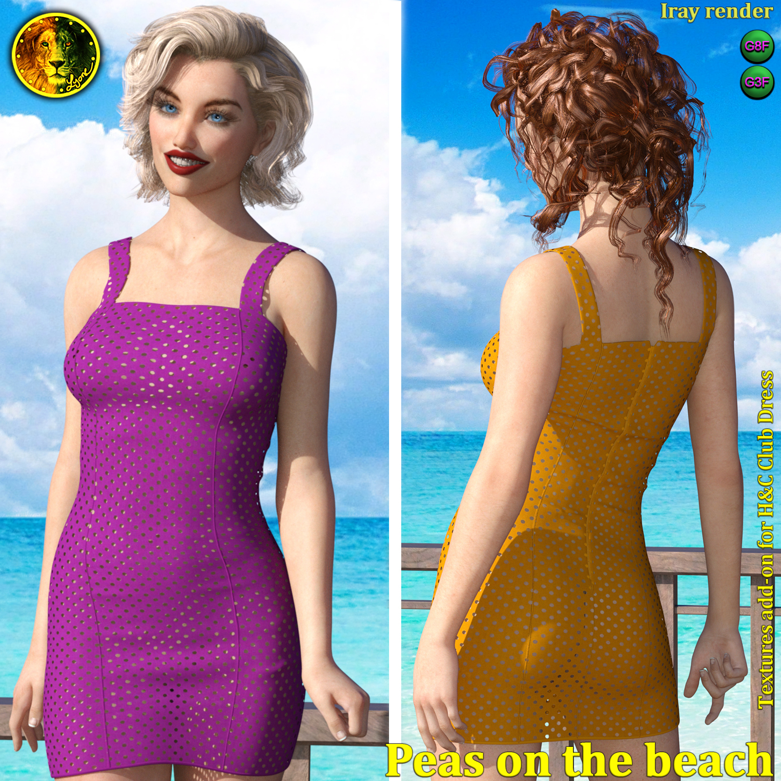 Peas on the beach 2 for H and C Club Dress by N/A