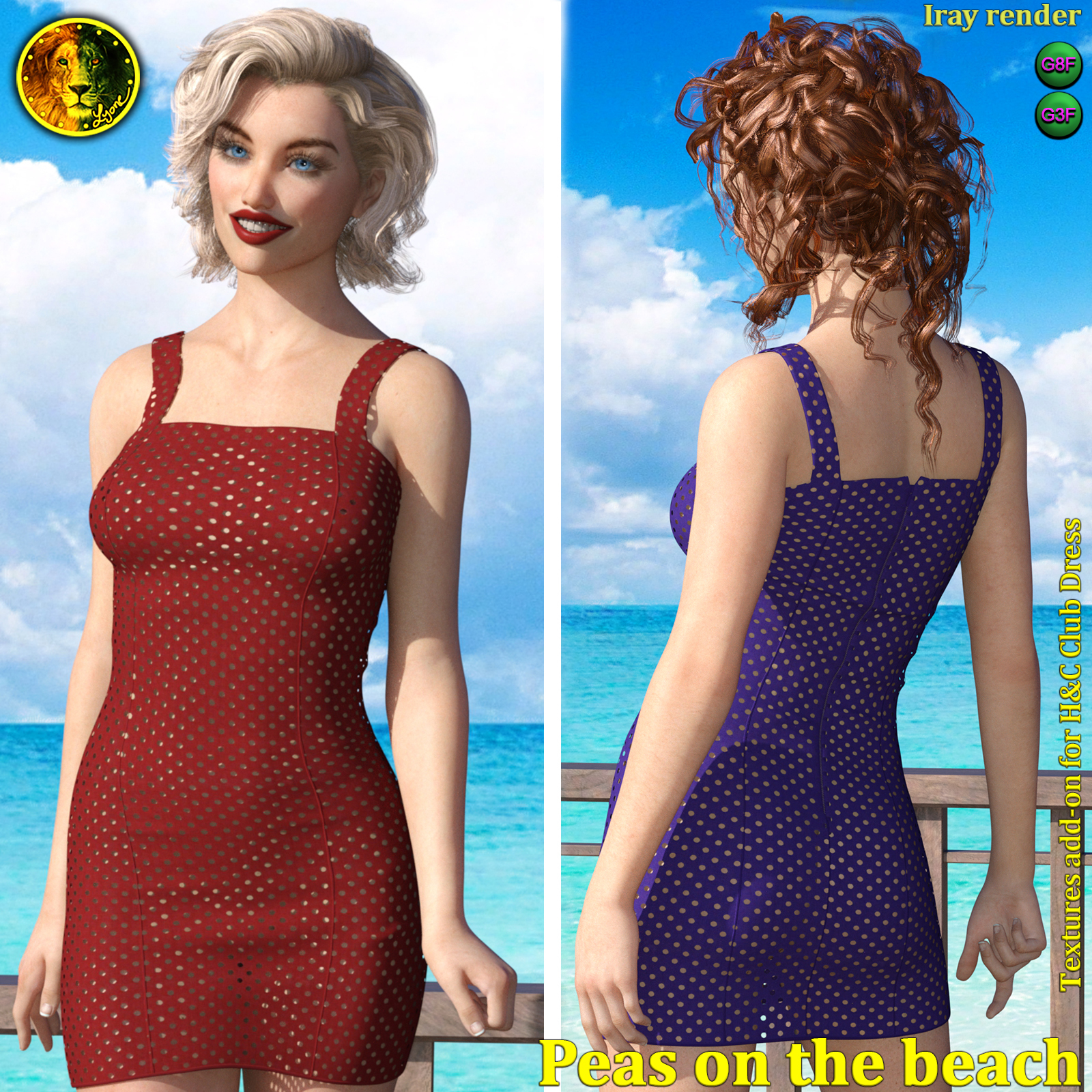 Peas on the beach 2 for H and C Club Dress by N/A