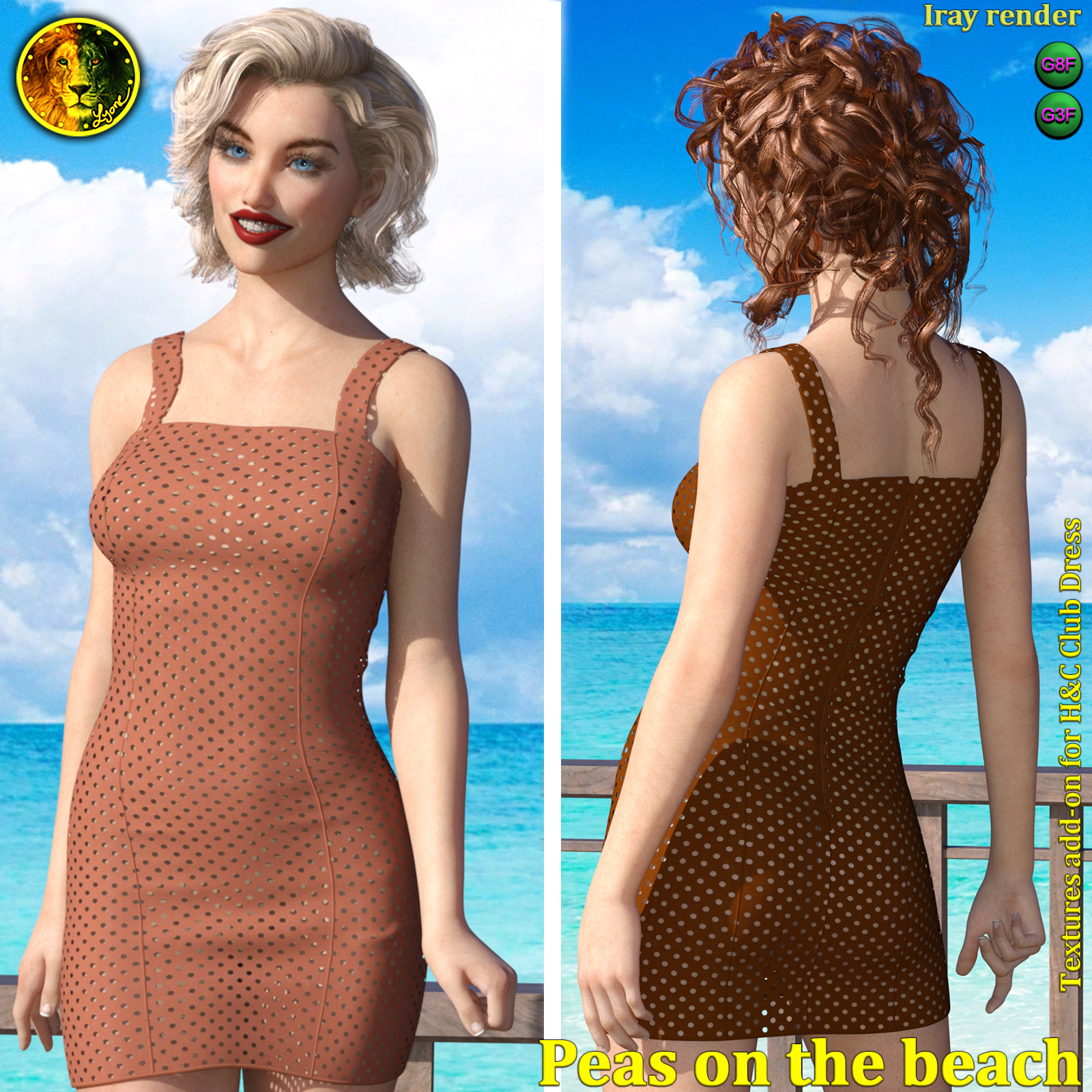 Peas on the beach 2 for H and C Club Dress by N/A