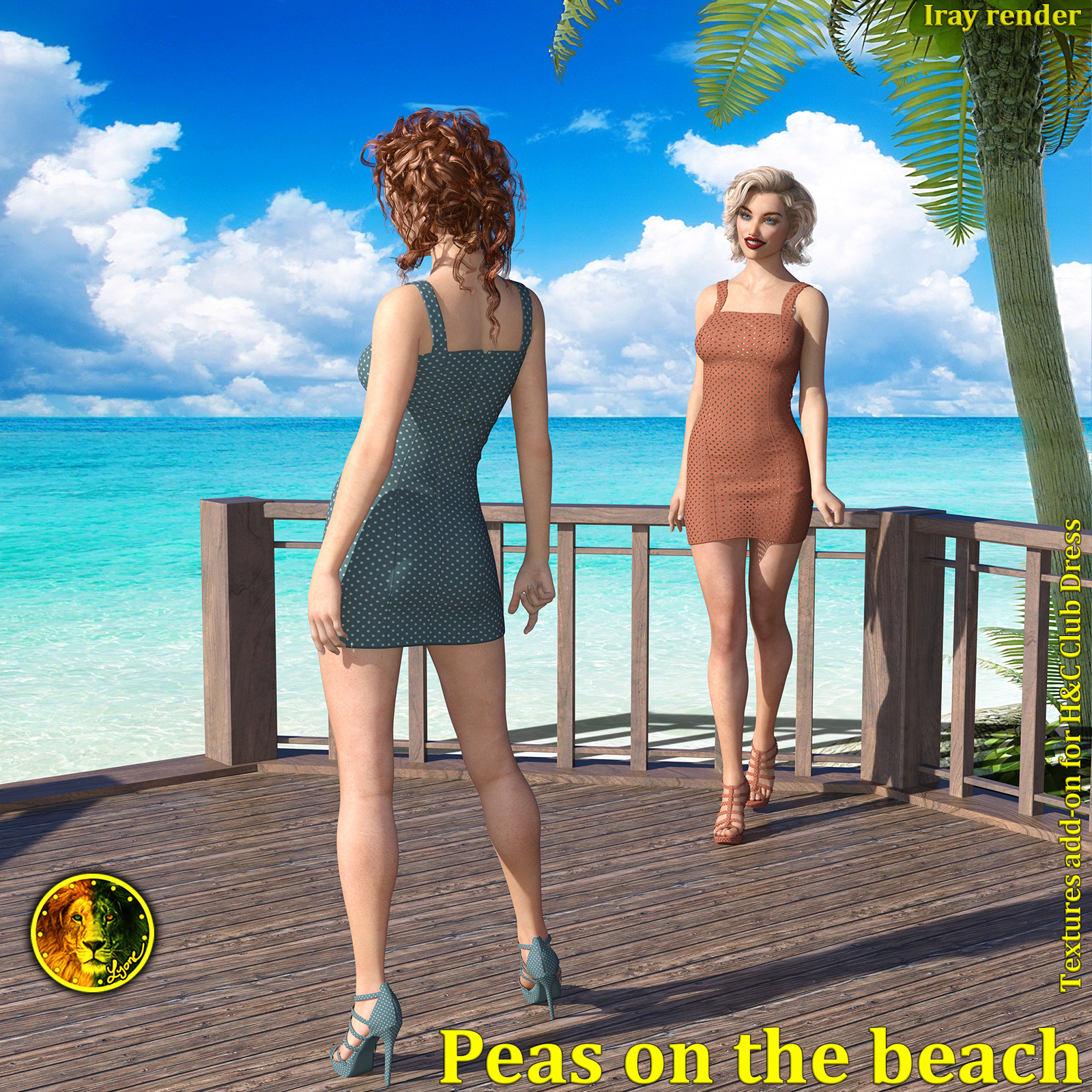 Peas on the beach 2 for H and C Club Dress by N/A