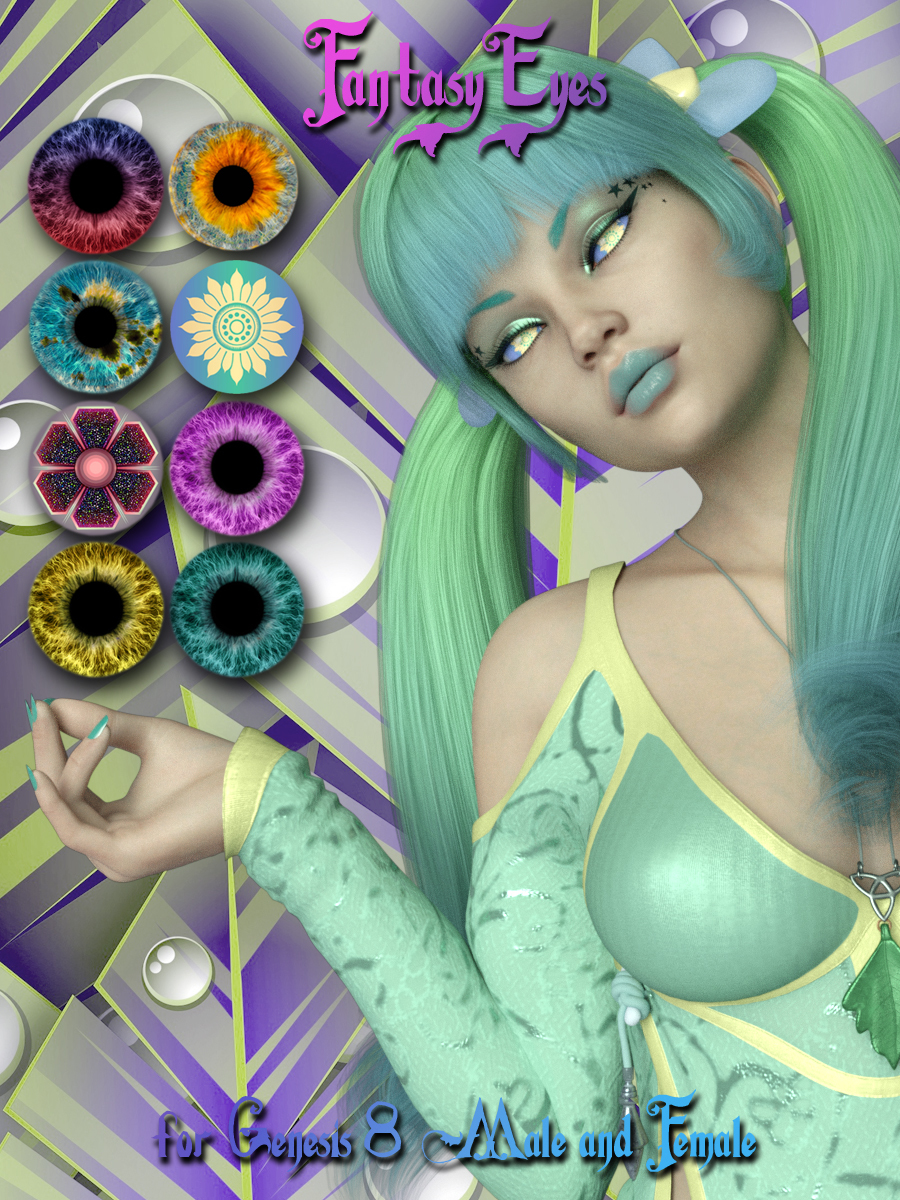 Fantasy Eyes for Genesis 8 Male and Female by N/A