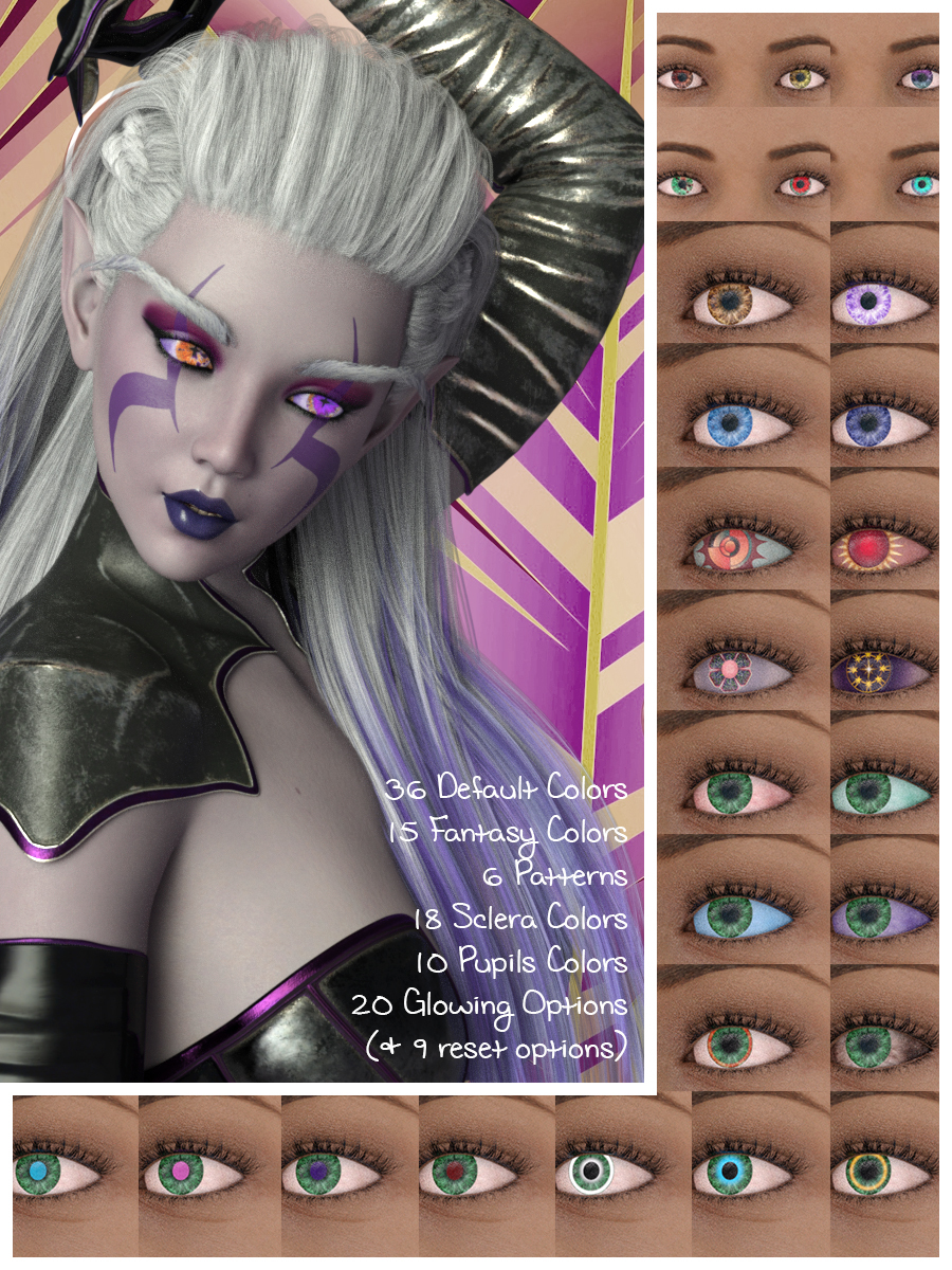 Fantasy Eyes for Genesis 8 Male and Female by N/A